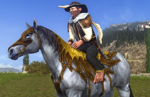 Prized Malledhrim Steed - an ornate grey steed from Mirkwood in LOTRO
