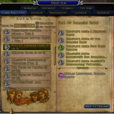 Farmer-Friend Title Deed - Full of the Farmer's Faire Deed, LOTRO