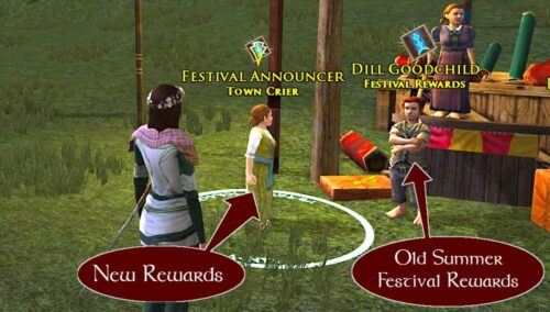Previous Summer Festival items can be bartered for with Dill Goodchild