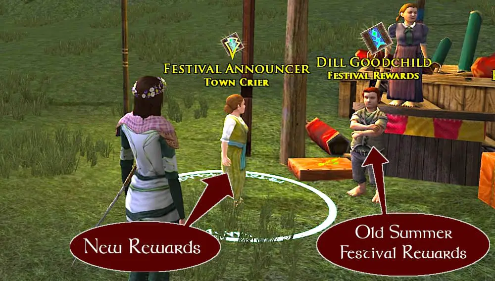 Previous Summer Festival items can be bartered for with Dill Goodchild