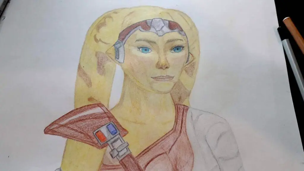 My first drawing of Talitha Koum, my favourite SWTOR Twi'lek Character