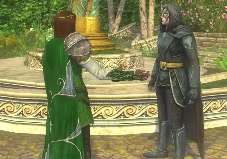 lotro cloak of the golden forest defender rivendell green dye