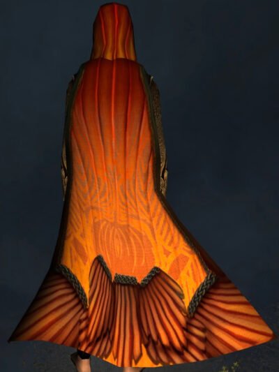 Cloak of the Gloaming Autumn (Hooded) - Back Cosmetic