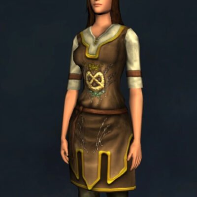 Harvest-Brew Short-Sleeved Tunic and Trousers - Upper Body Cosmetic