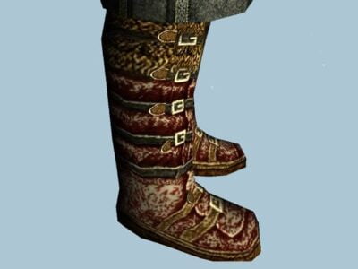 Snow-Dusted Travelling Boots Cosmetic