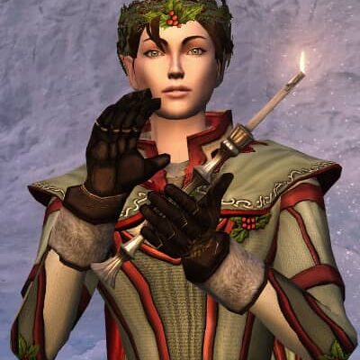LOTRO Yule Candle with Flame
