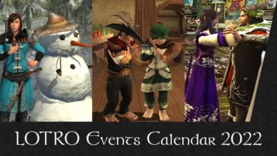 LOTRO EVents Calendar Schedule 2022 - In-Game Festival Dates