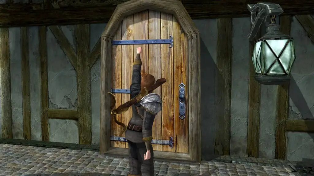 Hanawen knocks on the inn's door