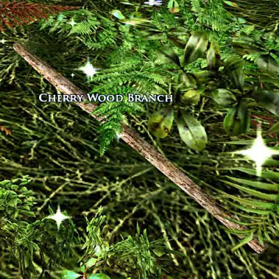 LOTRO Cherry Wood Branch on the ground for the Spring quest 'Boot Demand, Boot Supply'.