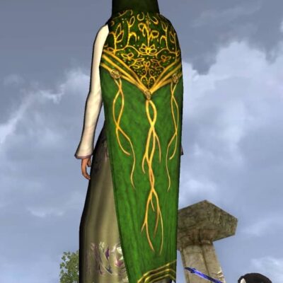 Hooded Cloak of New Bloom - LOTRO Spring Festival Back Cosmetic