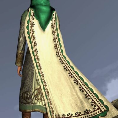 Hooded Cloak of the Mountain Meadow - LOTRO Spring Festival Back Cosmetic
