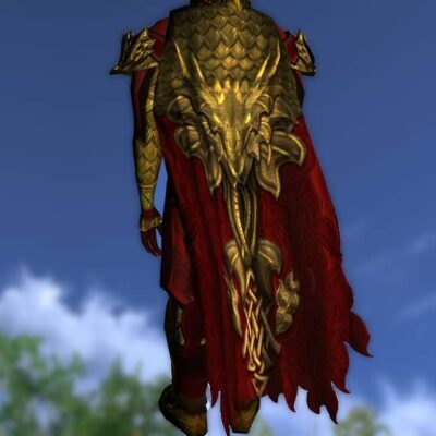 LOTRO Cloak of the Unflagging Dragon - Anniversary Back Cosmetic