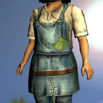 LOTRO Common Short-Sleeved Tunic and Trousers - Anniversary Upper Body Cosmetic (Steel Tokens)