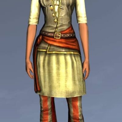 LOTRO Short-Sleeved Corsair's Tunic and Trousers - Anniversary Upper Body Cosmetic (Steel Tokens)