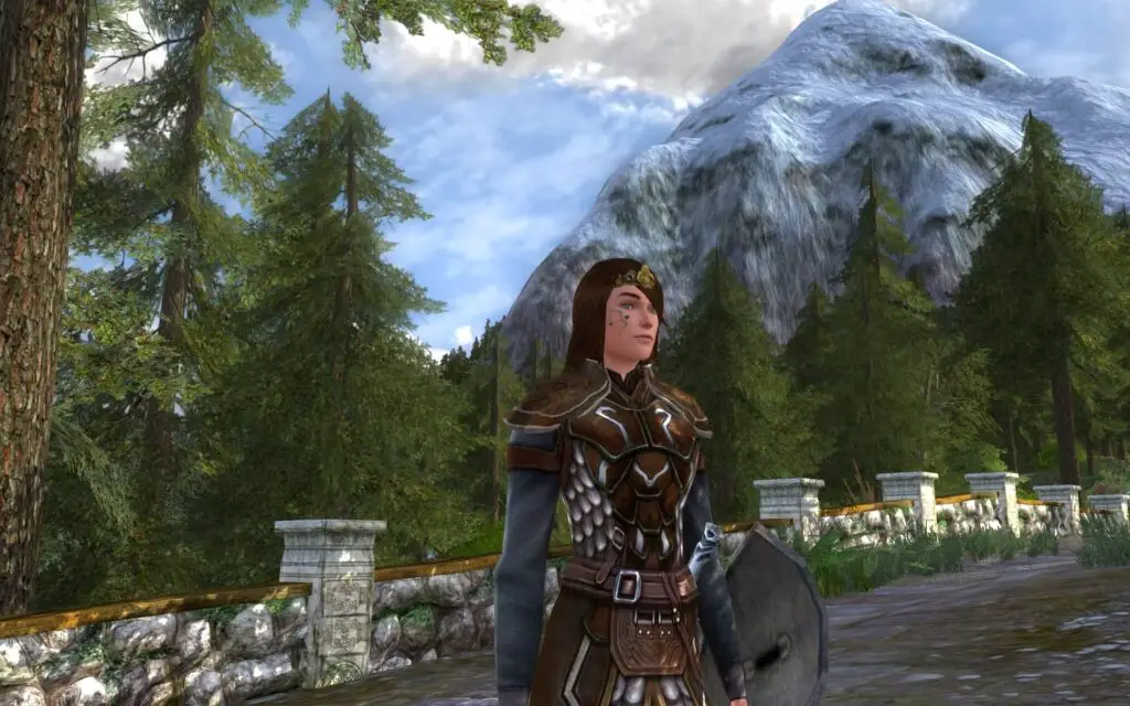 In the forest and mountains of the Eastfold Hills Rohan Housing area in LOTRO