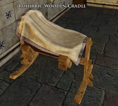 Rohirric Wooden Cradle Decoration