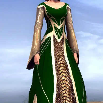 Galadriel's Dress dyed Rivendell Green