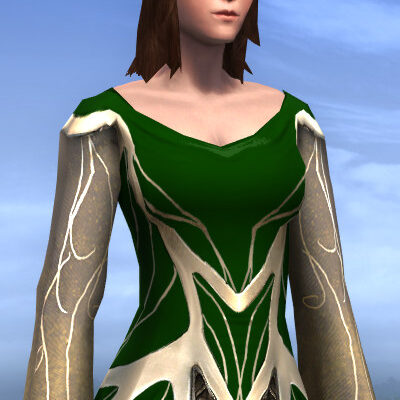 Dress, upper body, dyed Rivendell Green