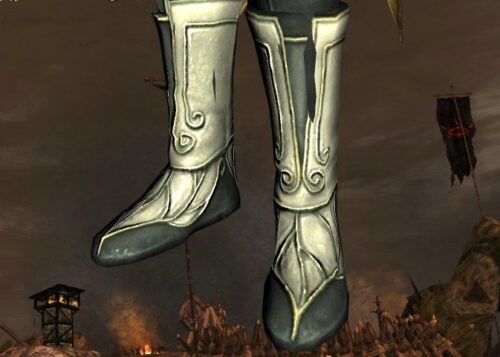 LOTRO Boots of the Golden Forest Defender - White Dye