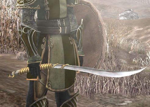 lotro defender of gwingris curved elven sword
