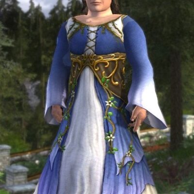 Dress of Entwining Blossoms of a Male Hobbit