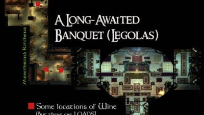 Map of wine locations for Legolas' Banquet Quest - LOTRO Midsummer