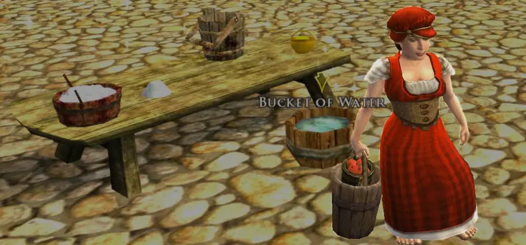 You can use the basket of freshly-picked apples during the Fat Mayor Farmers Faire quest!