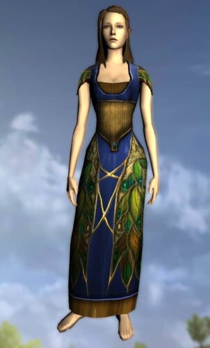 LOTRO Peacock Dress - Female High Elf