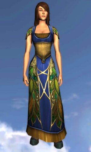 LOTRO Peacock Dress - Female Human, Woman, Race of Man