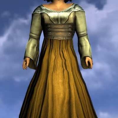 LOTRO Shimmering Breeze Dress - Female Hobbit
