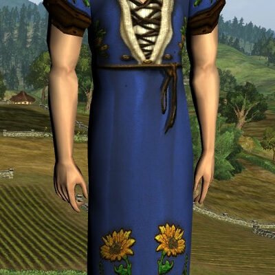 LOTRO Short-Sleeved Sunflower Dress - Male Elf