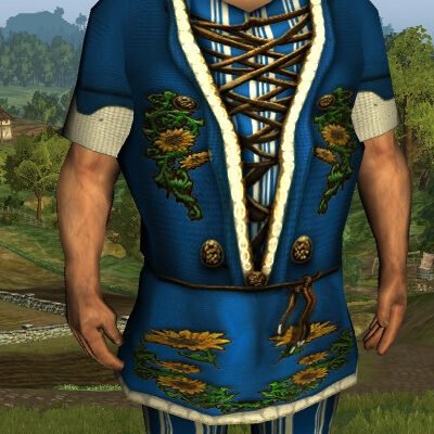 Short-Sleeved Sunflower Tunic and Trousers - Male Hobbit