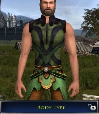 LOTRO Slimmest Body Type for a Male Race of Man