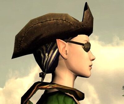 LOTRO Mariner's Hat and Eyepatch - Side View