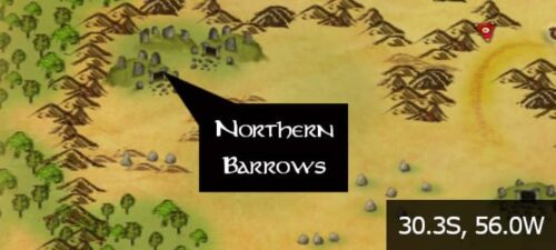 LOTRO Northern Barrows Location