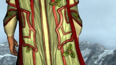 LOTRO Cloak of Shire Holly - Yule Festival 2021 Back Cosmetic