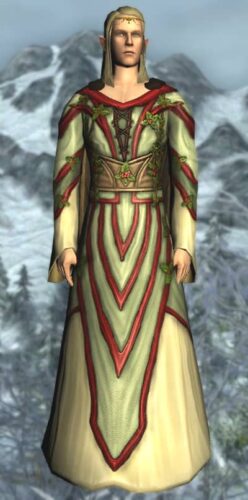 LOTRO Gown of Shire Holly - Male High Elf