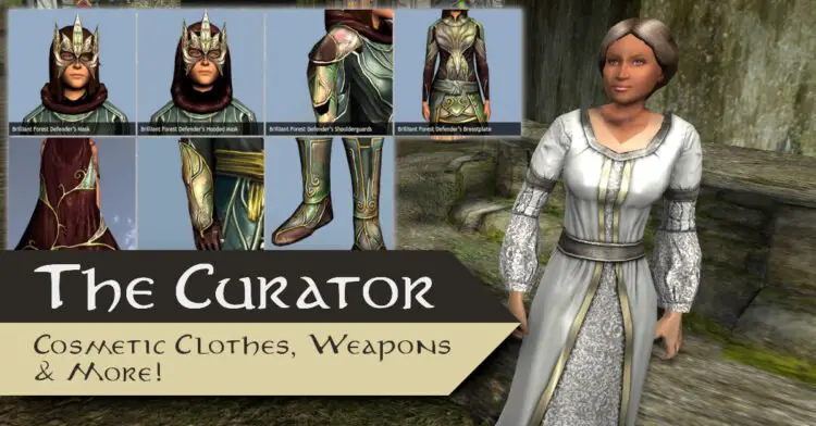LOTRO Curator - Cosmetics, Cosmetic Weapons, Pets, Mounts and more for Figments of Splendour