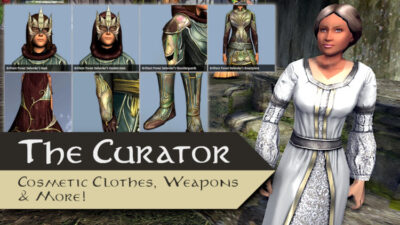 LOTRO Curator - Is the Curator in-game? What cosmetics and mounts does she sell?