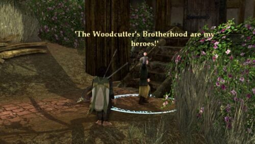 Child declares The Woodcutter's Brotherhood are my heroes! Good Will Towards Trestlebridge Quest