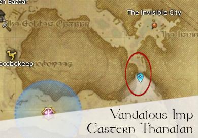 FFXIV Vandalous Imp Location Map