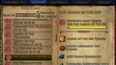 LOTRO the League of the Axe Deed