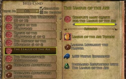 LOTRO the League of the Axe Deed - Wildwood of Bree-land