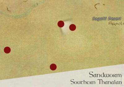 FFXIV Sandworm Location Map - Sagolii Desert