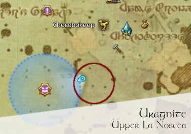 FFXIV Uragnites Location Map - Upper La Noscea