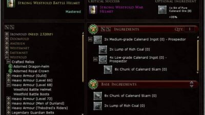 Crafting Companion lets you see all the required ingrediants for a recipe.