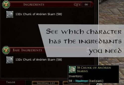 Crafting Companion: who has the ingredients you seek?