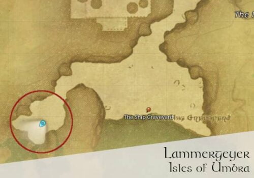 FFXIV Lammergeyer Location Map - Gladiator Hunting Log Rank 5