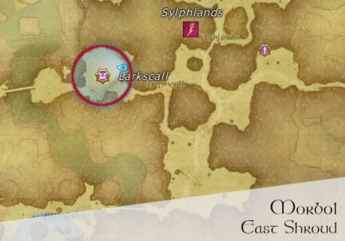 FFXIV Morbol Location Map - East Shroud, Larkscall