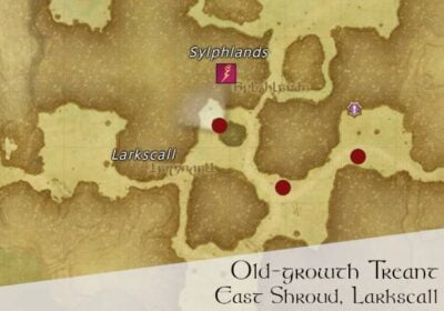 FFXIV Oldgrowth Treant Location Map - Gladiator Hunting Log Rank 5